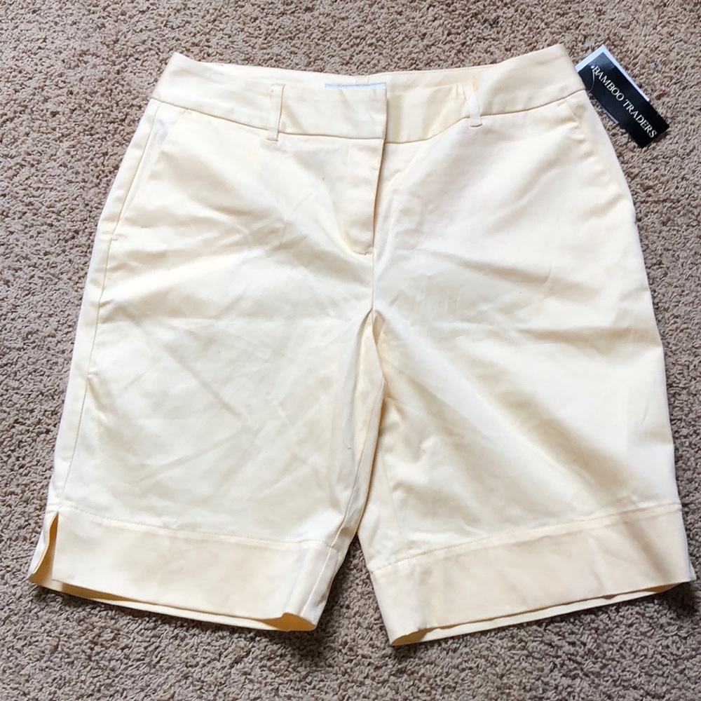 Bamboo Trader yellow shorts